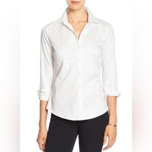 Banana Republic Classic White Button-Down Shirt with Tailored Fit